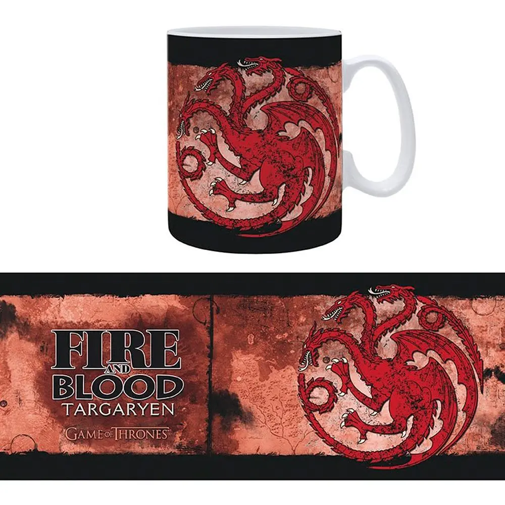 Чашка AbyStyle Game of Thrones Fire and blood Targaryen 460 мл - фото 3