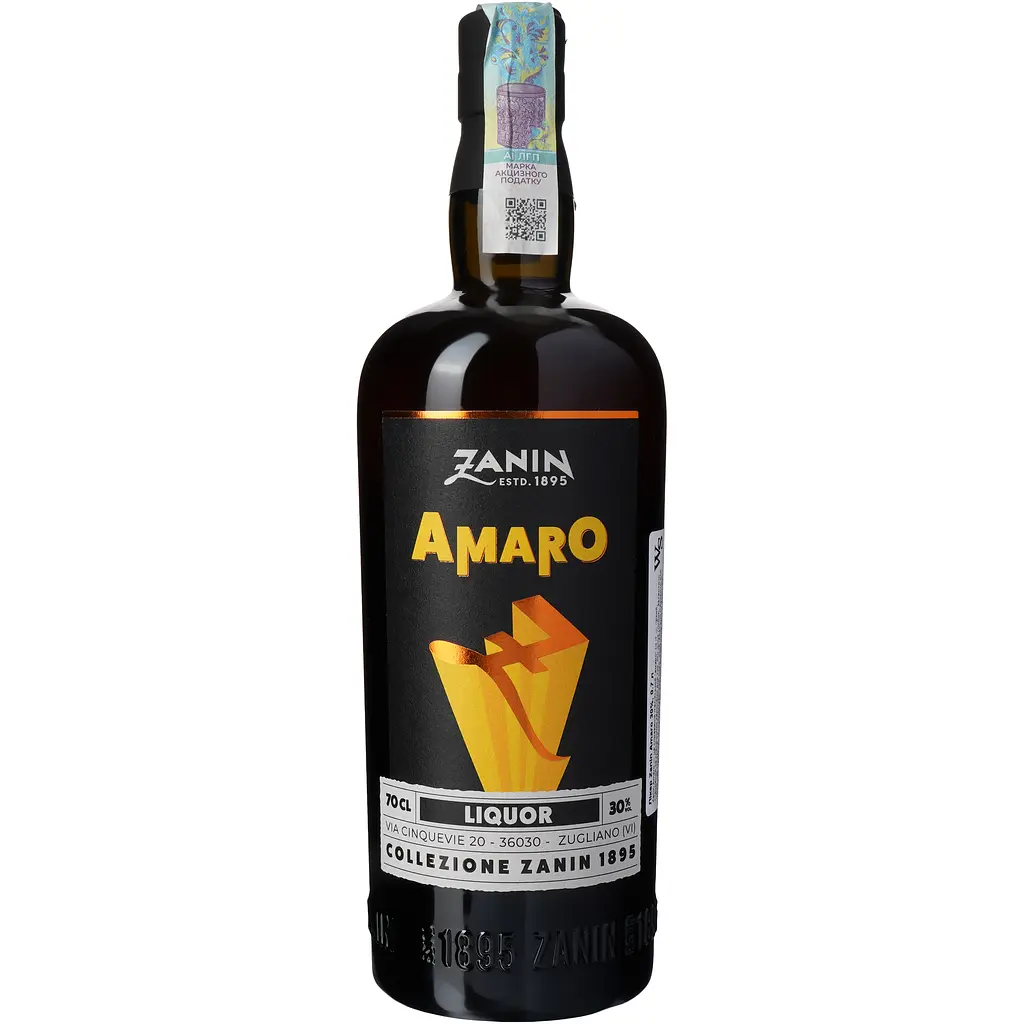 Лікер Zanin Amaro 30% 0.7 л