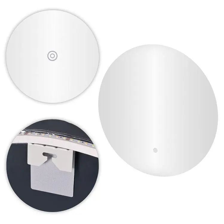 Кругле настінне дзеркало ModernHome з LED-підсвіткою 80 см. - фото 5