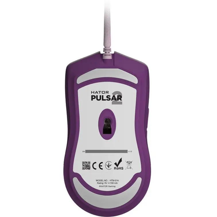Ігрова миша Hator HTM514 Pulsar2 ESports Gaming 6200dpi 30G Lilac - фото 4