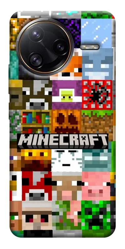 TPU чохол Demsky Minecraft collage для Xiaomi Poco F7