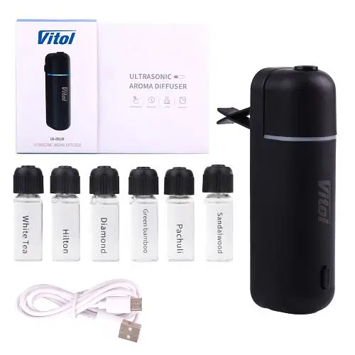 Ультразвуковий автомобільний аромадіфузор Vitol,Black