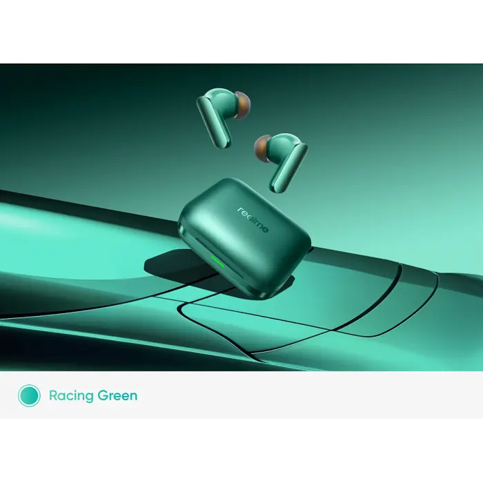 Наушники TWS realme Buds Air 7 Pro Metallic Racing Green - фото 3