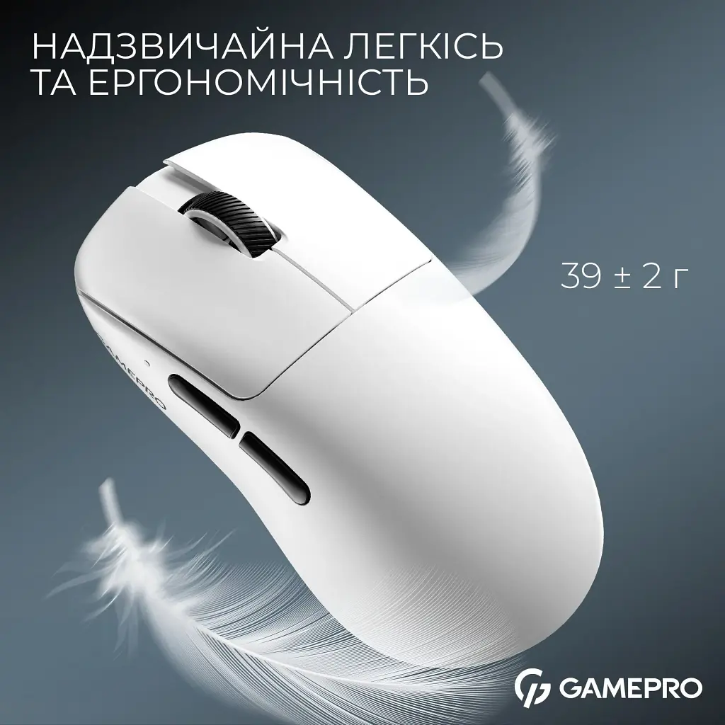 Миша GamePro GM035W Asgard Odin 8K Wireless White [140407] - фото 7