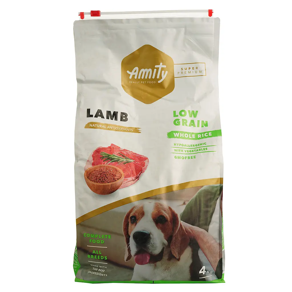 Сухой корм для взрослых собак Amity Super Premium Lamb, с ягненком, 4 кг (573 LAMB 4 KG) - фото 2