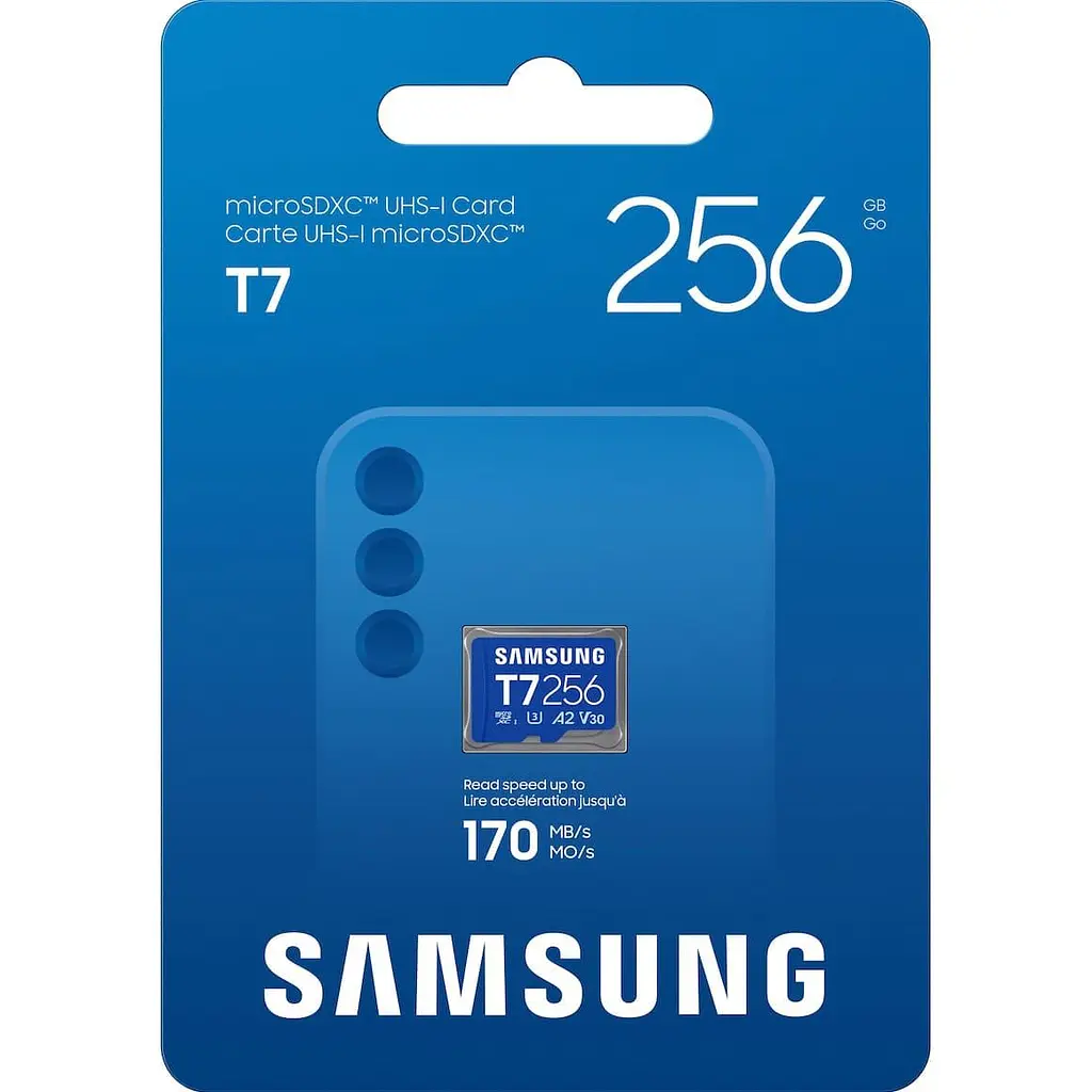 Карта пам'яті Samsung MICRO SDXC T7 256GB, U3, V30, A2 до 170 Мб/с (MB-MB256T/WW) - фото 4