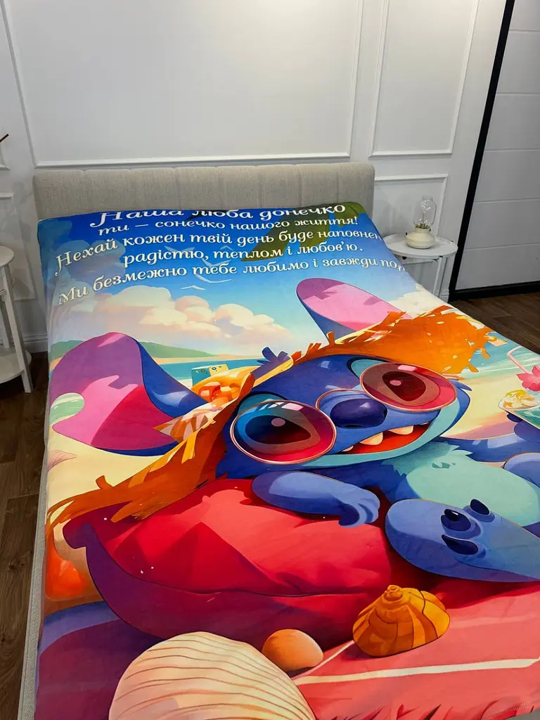 Плед 3D з побажаннями для доньки Донечці Ohana Тепло 31214 135х160 см - фото 3