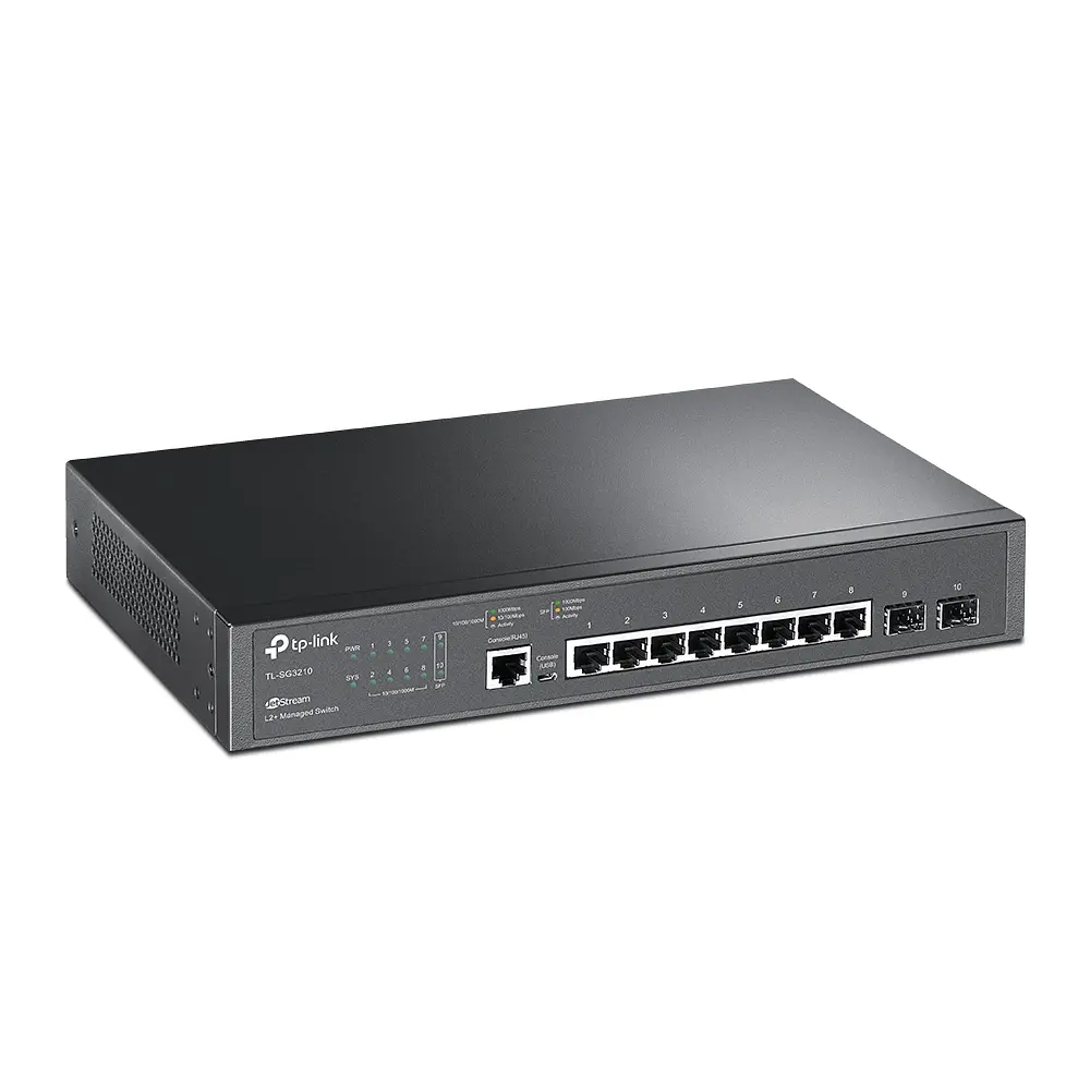 Комутатор TP-Link TL-SG3210, 2xSFP/1000 Мбіт/с, 8x10/100/1000 RJ45 - фото 2
