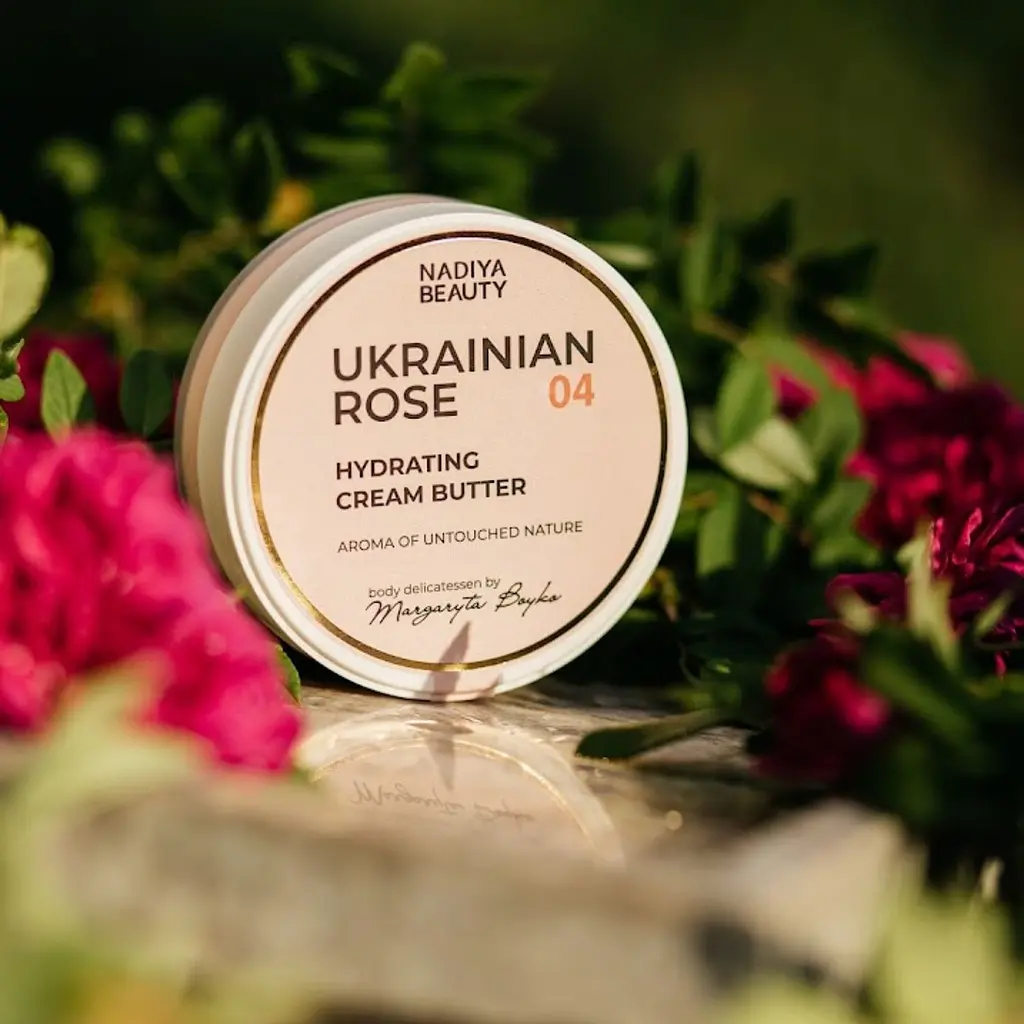 Зволожуючий крем-баттер для обличчя та тіла Ukrainian Rose 120 мл - фото 3