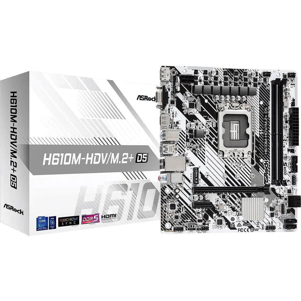 Материнська плата ASRock H610M-HDV/M.2+ D5 [140182]