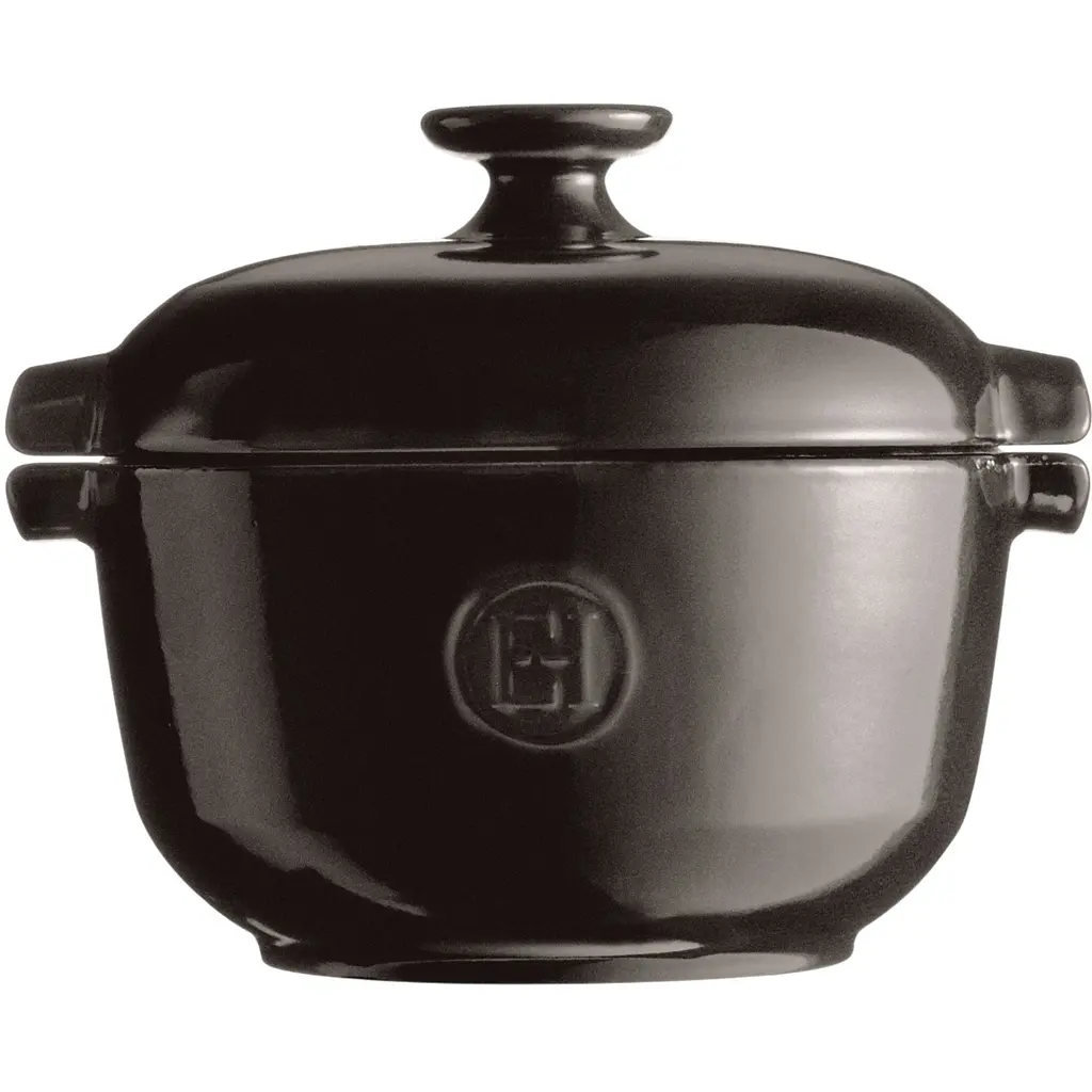 Кастрюля для риса Emile Henry Flame 19.5x20.5 см черная (794577) - фото 1