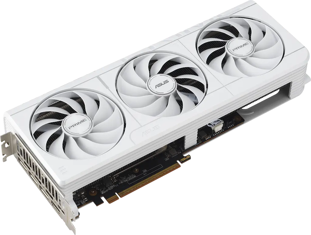 Відеокарта AMD Radeon RX 9070 XT 16GB Asus Prime OC White (PRIME-RX9070XT-O16G-WHITE)