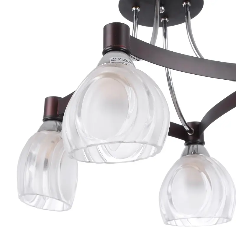 Люстра потолочная Brille для кухни E27 60W BR (LK-249C/4) - фото 3