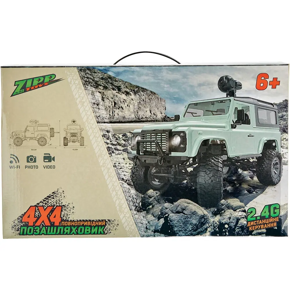 Машинка ZIPP Toys 4x4 з камерою. Колір - зелений - фото 11