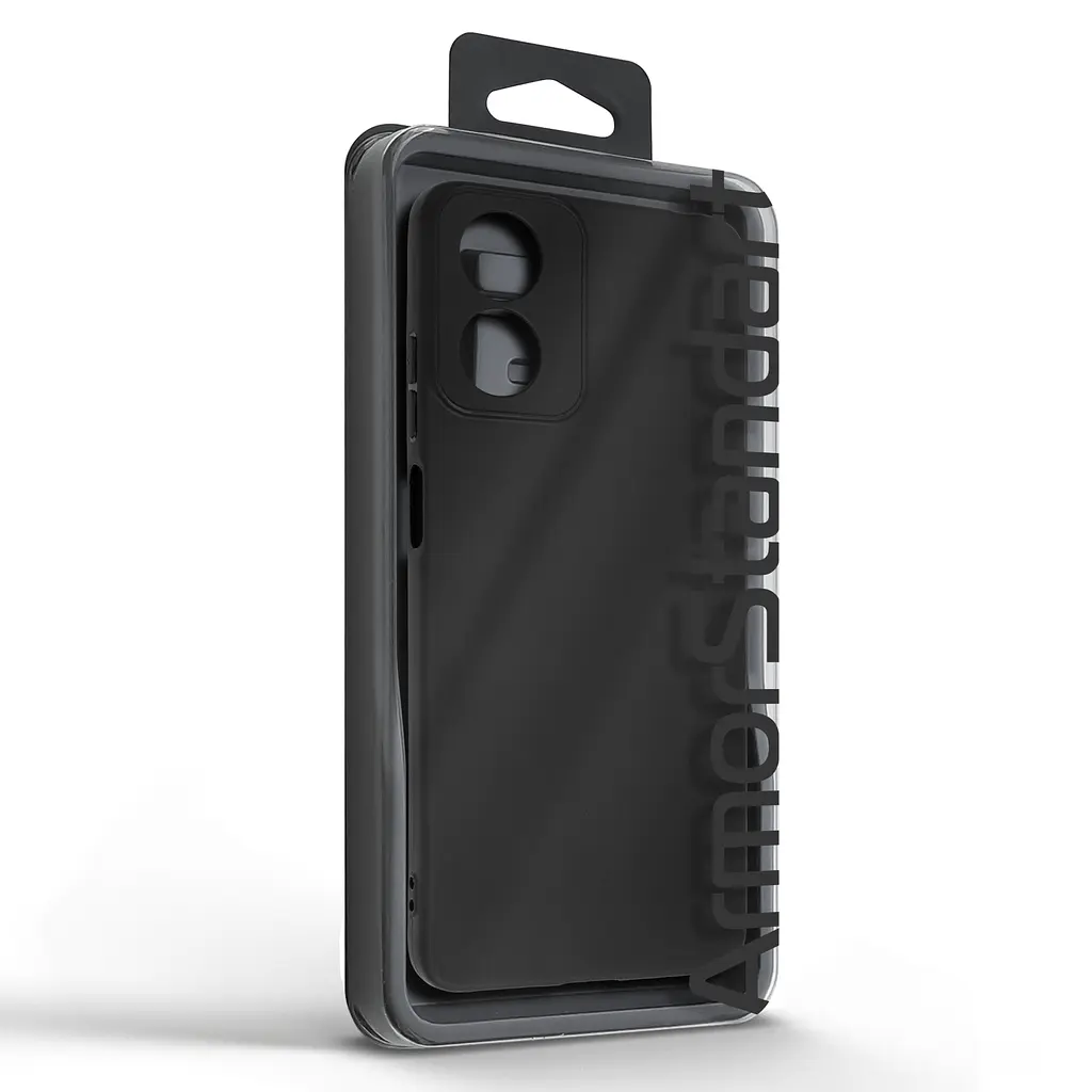 Чехол-накладка для смартфона Motorola G04/G04s/E14, противоударный, силиконовый, термополиуретановый (ТПУ), с защитой камеры и корпуса, черный, защита всего корпуса, ArmorStandart (ARM73881) - фото 5
