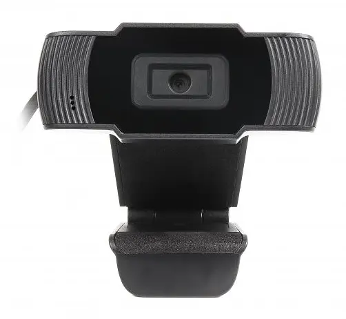 Web камера Maxxter WC-HD-FF-01 Black, 1.3 Mpx, 1280x720, Fixed-Focus, USB 2.0, вбудований мікрофон, (WC-HD-FF-01) - фото 2