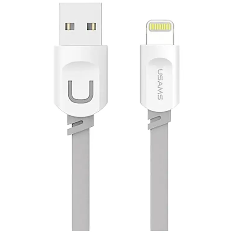 Кабель Usams US-SJ008 Lightning cable 1m Grey