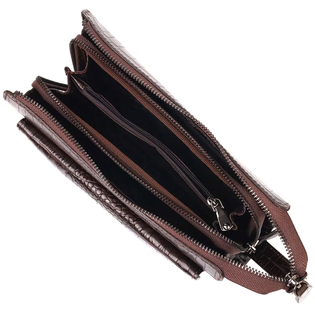 Чоловічий шкіряний клатч Canpellini 23х14,5х5,5 см sum0022440 - фото 4