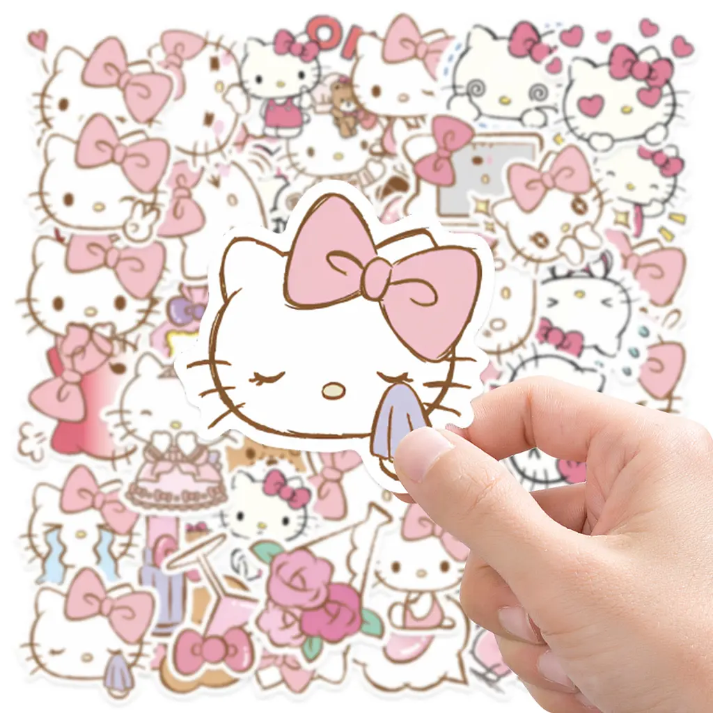 Стікерпак Набір наклейок GeekLand Hello Kitty Хелло Кітті 50 штук - фото 2
