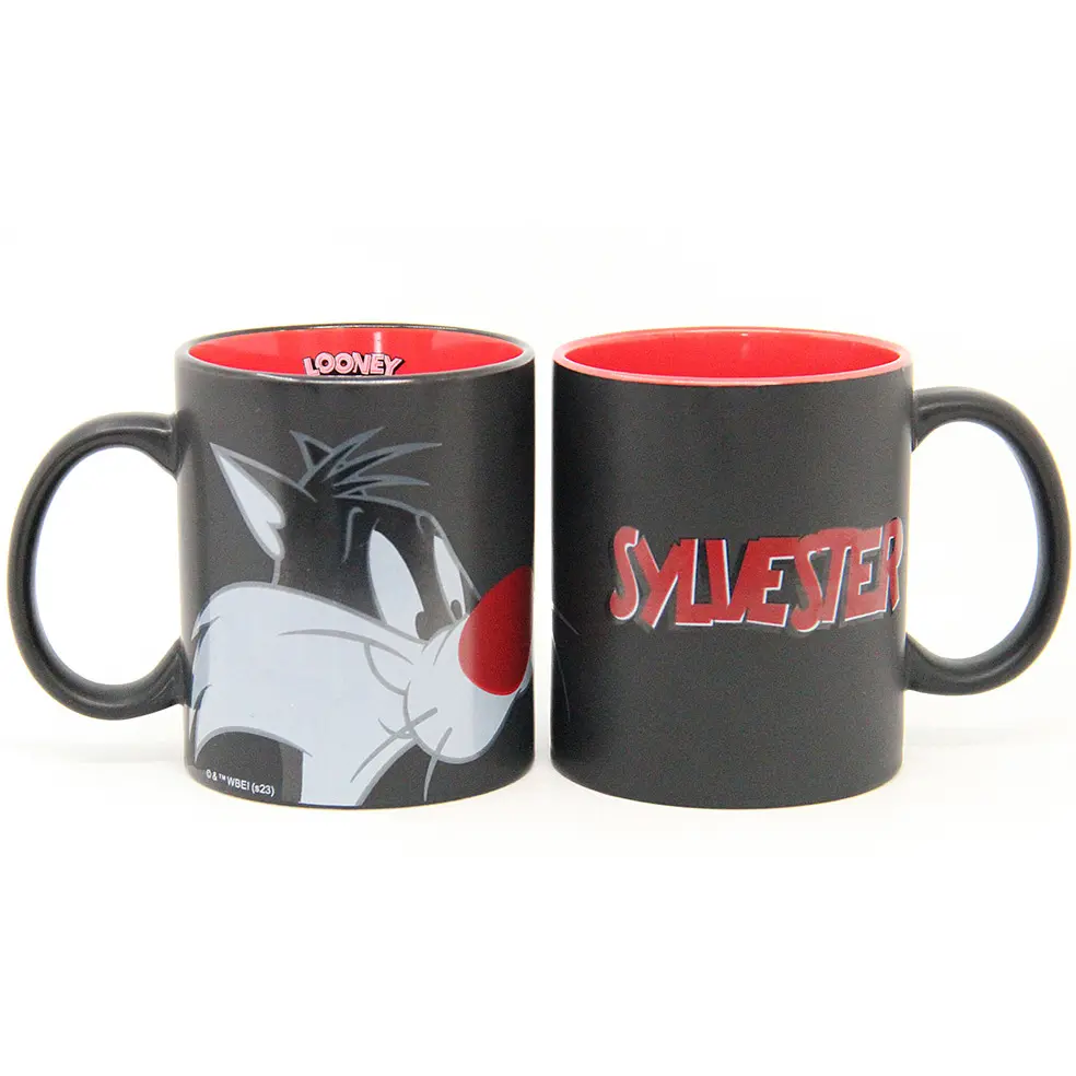 Кружка керамическая Warner Bros Цилиндр Color mix Looney Tunes Sylvester 350 мл (55001626) - фото 4