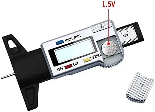Цифровий глибиномір протектора шин 0–28 мм з LCD дисплеєм, точність 0.01 мм - фото 4