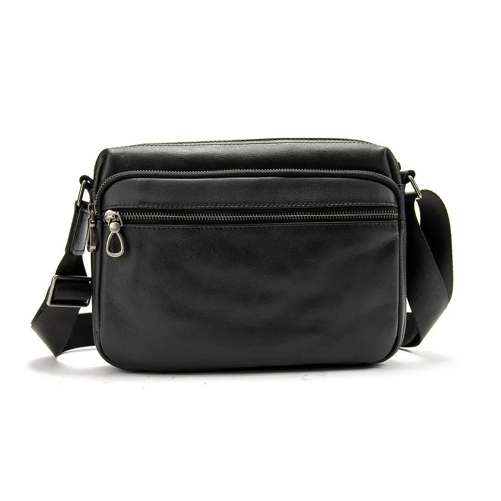 Шкіряна сумка через плече горизонтальна Tiding Bag 1628A - фото 4