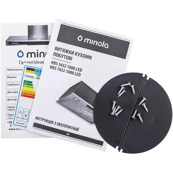 Витяжка вбудована Minola HBS 7652 BL 1000 LED - фото 8