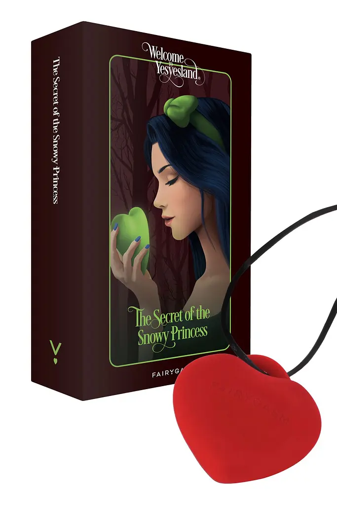 Мінівібратор "Сердечко" FairyGasm PleasureStone red, 9 режимів, на шнурку