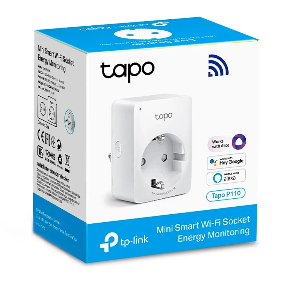 Розумна міні Wi-Fi розетка TP-Link, Tapo P110 - фото 2