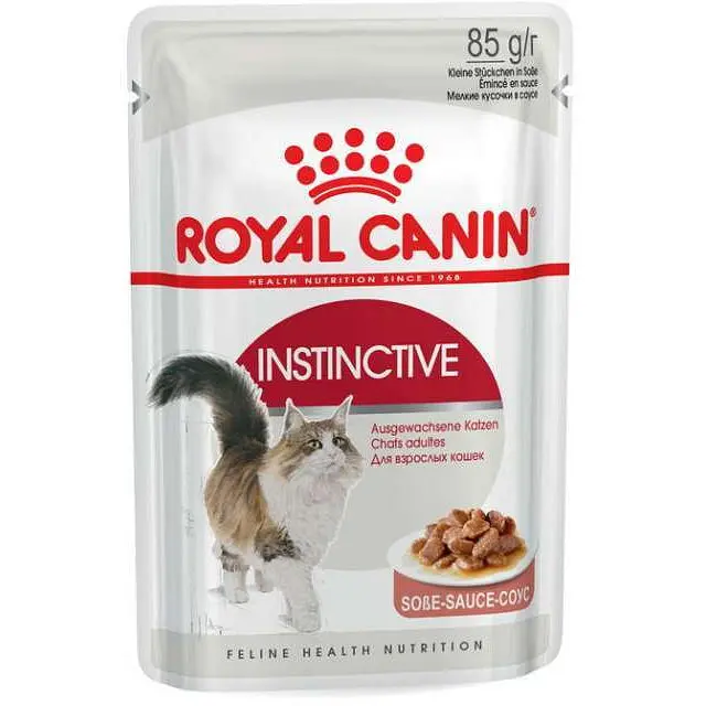 Набор влажного корма для взрослых кошек Royal Canin Instinctive кусочки в соусе 1.02 кг (12 шт. х 85 г) - фото 3
