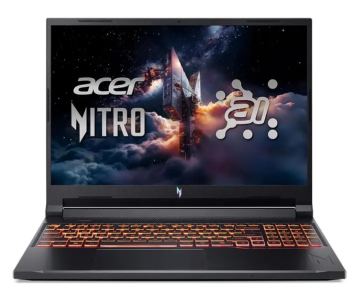 Ноутбук Acer Nitro V 16 Ryzen 7 260/16" 2560x1600 WQXGA/16GB/1TB/No OS/RTX 5070 Refurbished