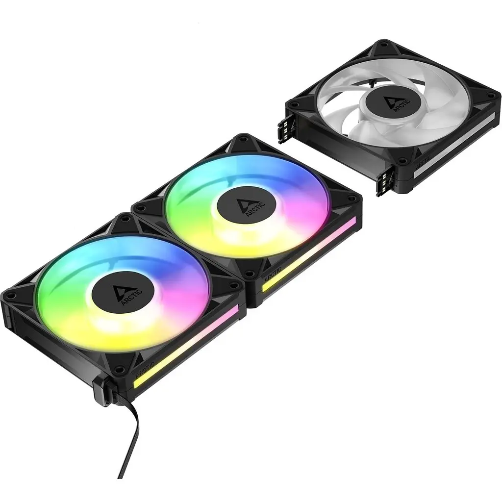 Комплект корпусних вентиляторів Arctic BioniX P14 A-RGB 3-Pack Black (ACFAN00341A) [176023] - фото 3