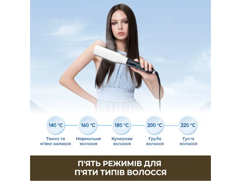 Випрямляч для волосся Dreame Steam Straight White (AA01A) - фото 9