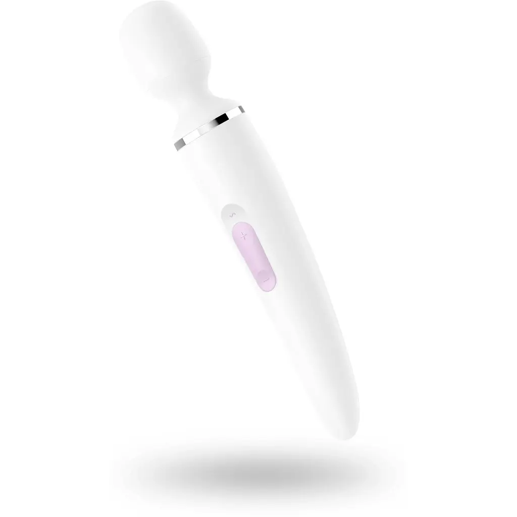 Вібромасажер Satisfyer Wand-er Woman (White/Chrome) - фото 2