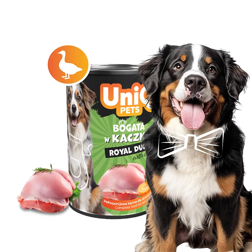 Консерви для собак UNIQ PETS DOG WET FOOD ROYAL DUCK з качкою, 375 г - фото 3