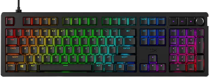 Клавіатура HyperX Alloy Rise PBT HX Red RGB Black (7G7A3AA) - фото 4