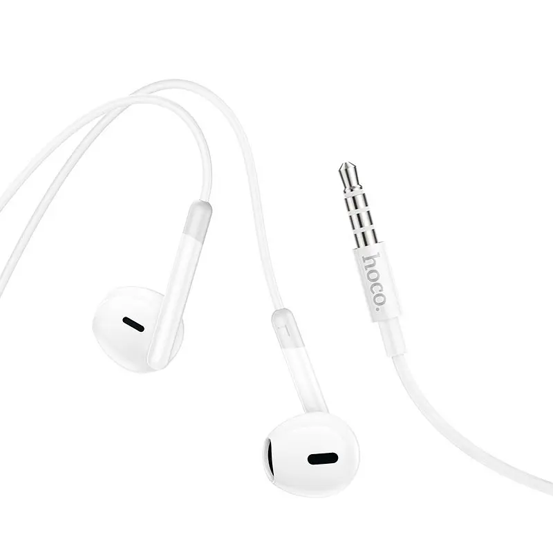 Стерео навушники Hoco M109 Pure joe (3.5mm/1.2m) White - фото 4