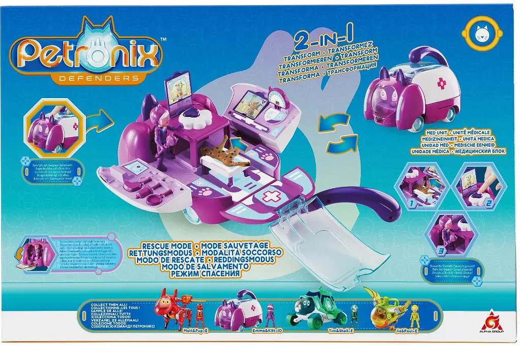 Ігровий набір Petronix Defenders Мега-трансформер Кітті та фігурка Емми (123197) - фото 13