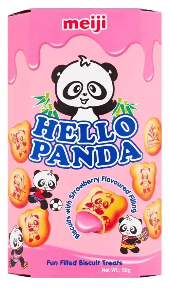Печиво Meiji Hello Panda Biscuits Strawberry 42г