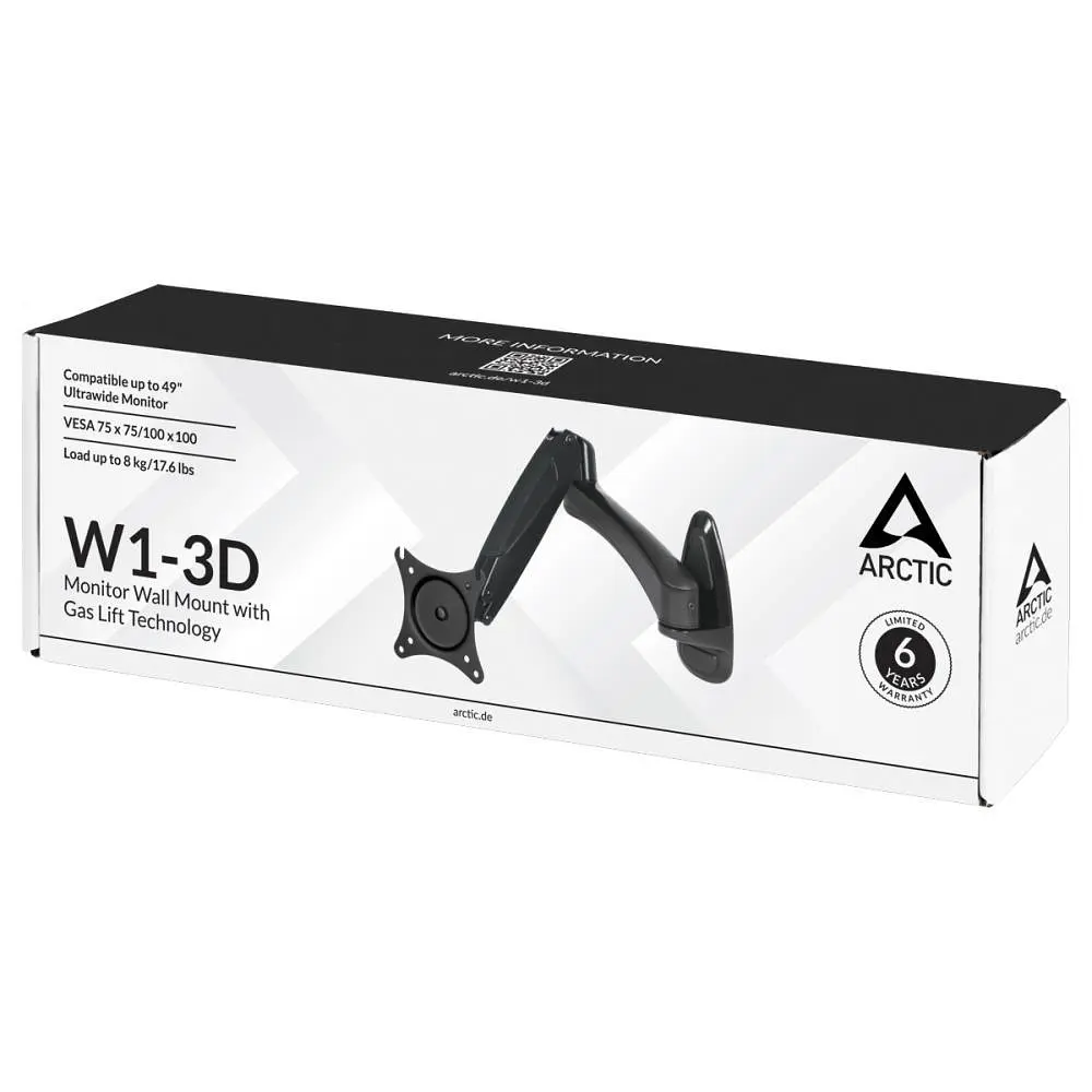 Кріплення для монітора WALL MOUNT W1-3D AEMNT00032A ARCTIC - фото 7
