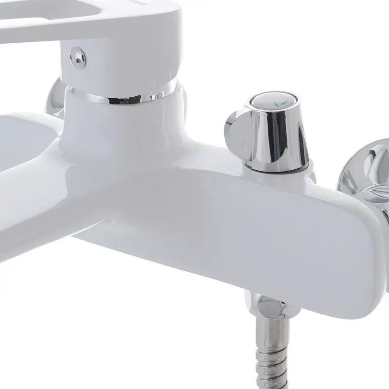 Смеситель для ванны с коротким изливом Mixxus Nevada 009 Euro white MI5800 Белый матовый - фото 3