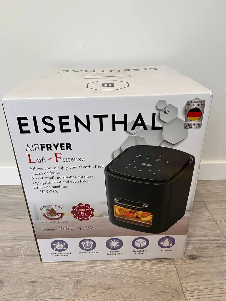 Мультипечь Eisenthal Luft-Friteuse JD989A 15L 1400W - фото 8