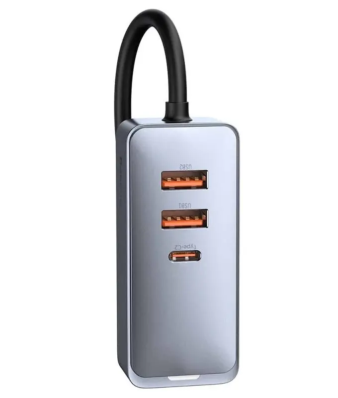 Розгалужувач хаб Baseus Share Together PPS 120 W 2U+2C CCBT-A0G - фото 2