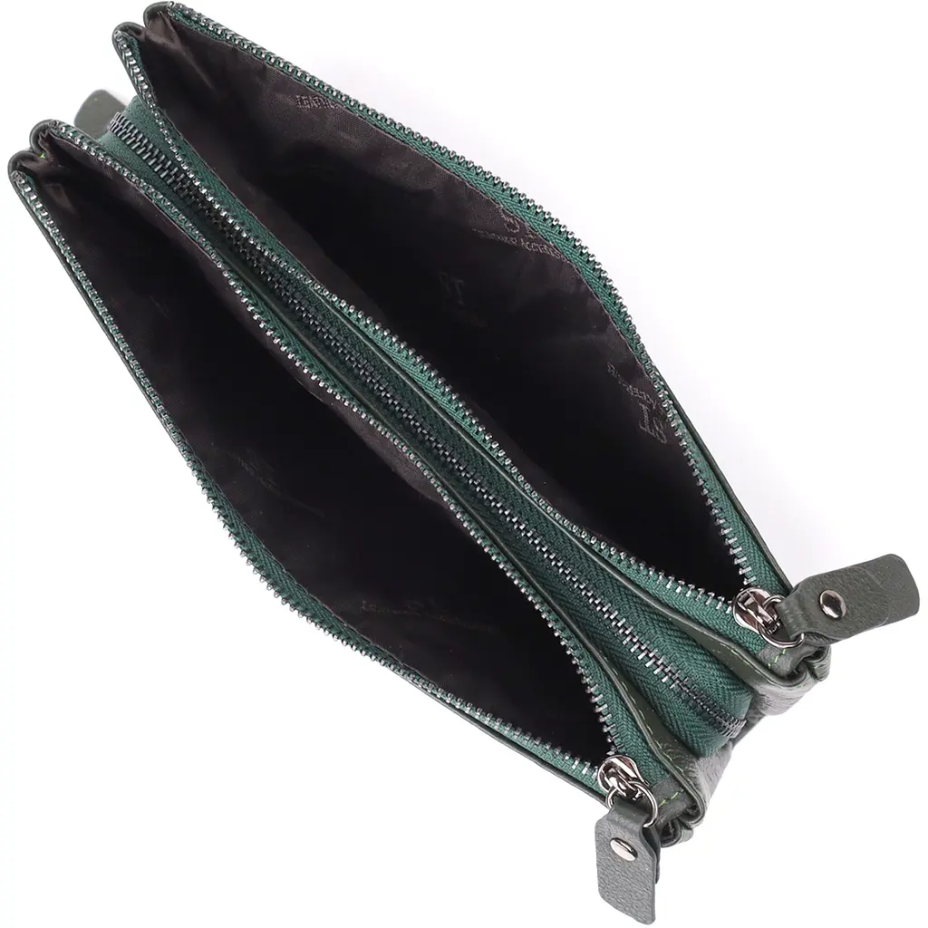 Красивый кожаный кошелек на три отделения ST Leather 20.5х10.5х3 см acs0029660 - фото 5