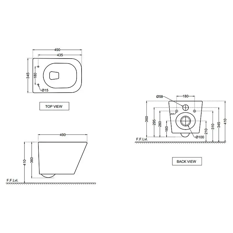 Унитаз подвесной укороченный Jaquar Arla Rimless с сидением Soft Close ARS-WHT-39953BI, Белый - фото 2