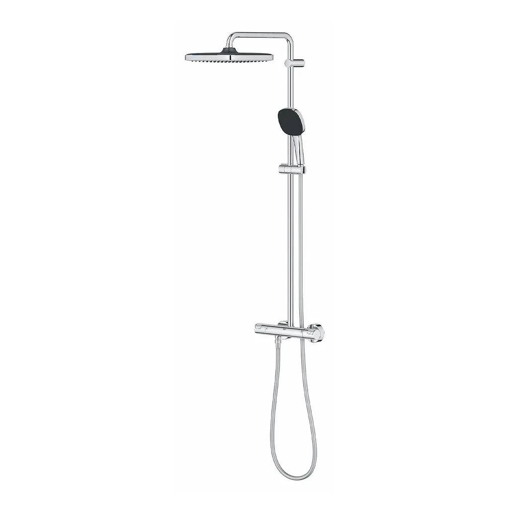 Душова система термостатична Grohe QuickFix Vitalio Comfort System 250 Cube 26696001, Хром - фото 5