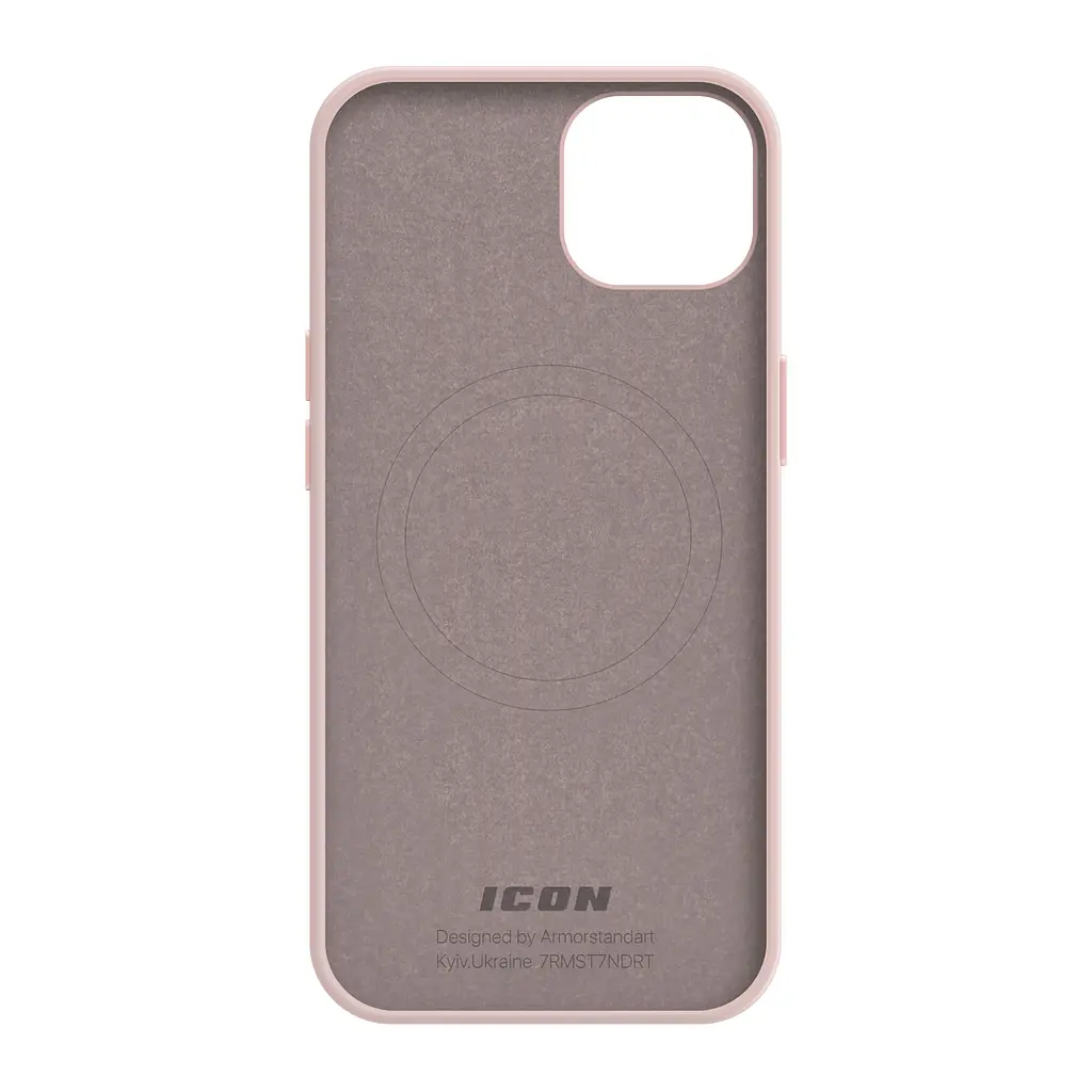 Силиконовый чехол с MagSafe для Apple iPhone 15, ICON2 MagCase, розовый, противоударный, панель с мягкой подкладкой, защита всего корпуса, поддержка беспроводной зарядки, совместим с защитными стеклами и пленками, ArmorStandart (ARM72733) - фото 2