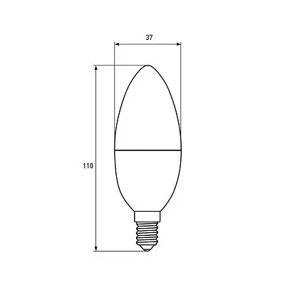 Лампочка Euroelectric LED CL 9W 900Lm E14 4000K (LED-CL-09144(EE)) - фото 3