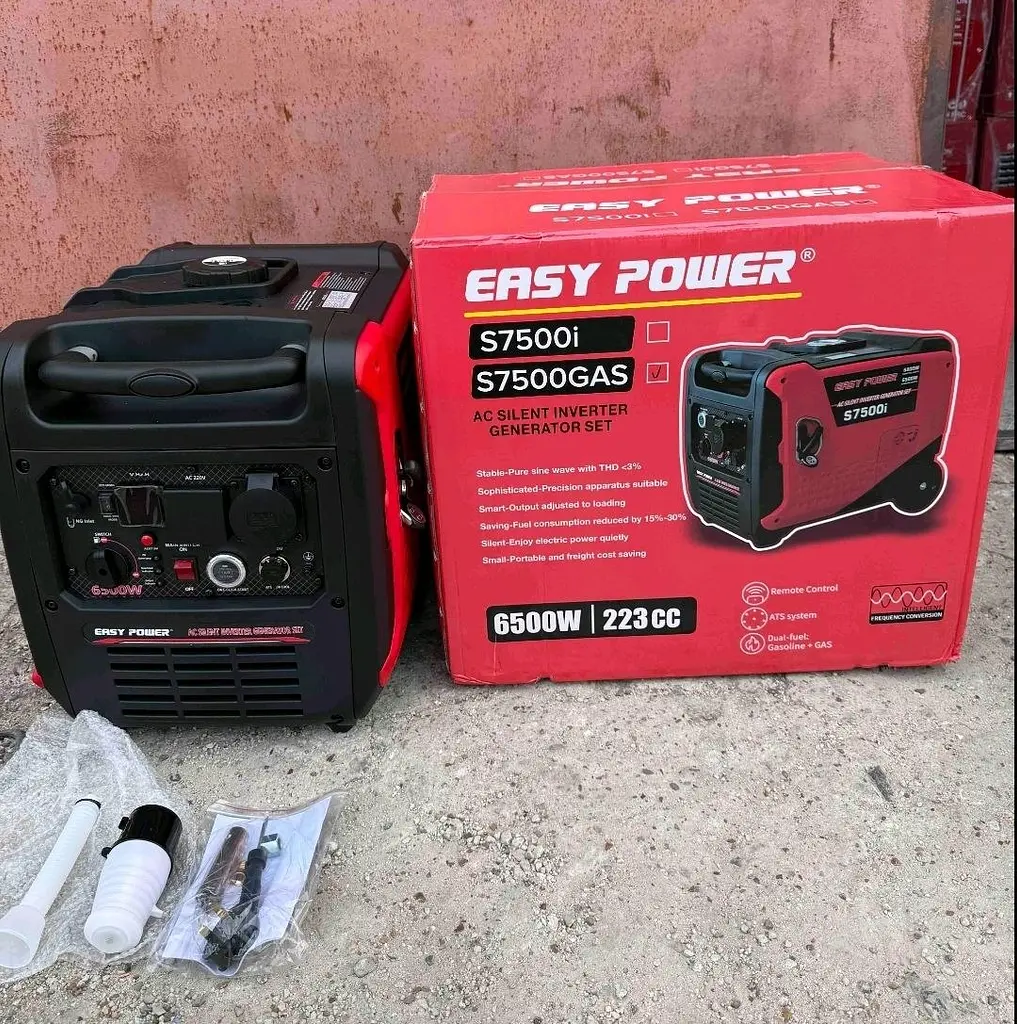 Інверторний Генератор Easy Power S7500GAS (6.5 – 6.8 кВт), газ/бензин, електростартер, пульт, ATS - фото 4