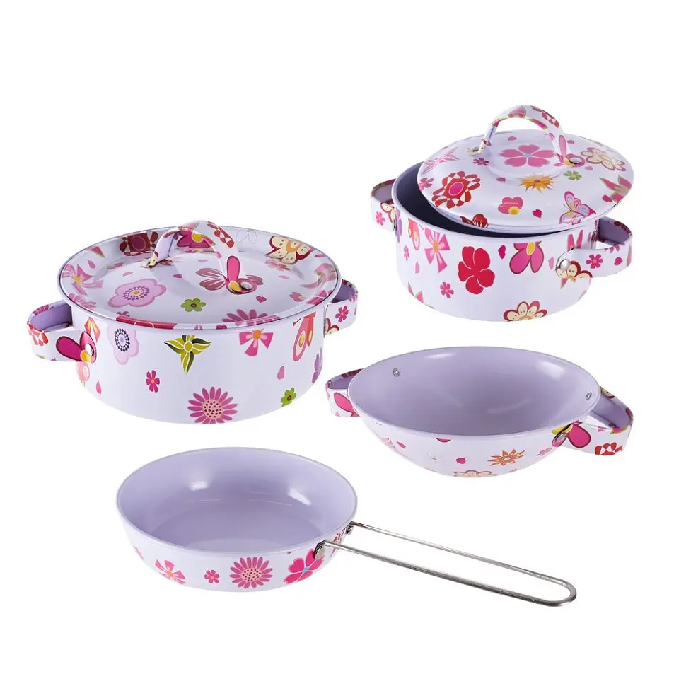 Дитячий набір посуду "Kitchenware" 620-B5(White) каструля, пательня - фото 2